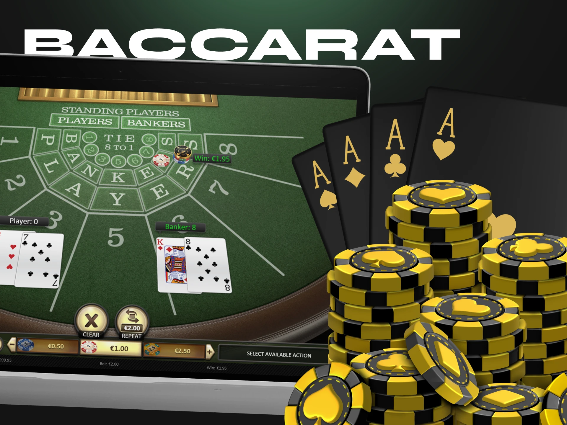 Try playing baccarat at a crypto casino with the USDT stablecoin.