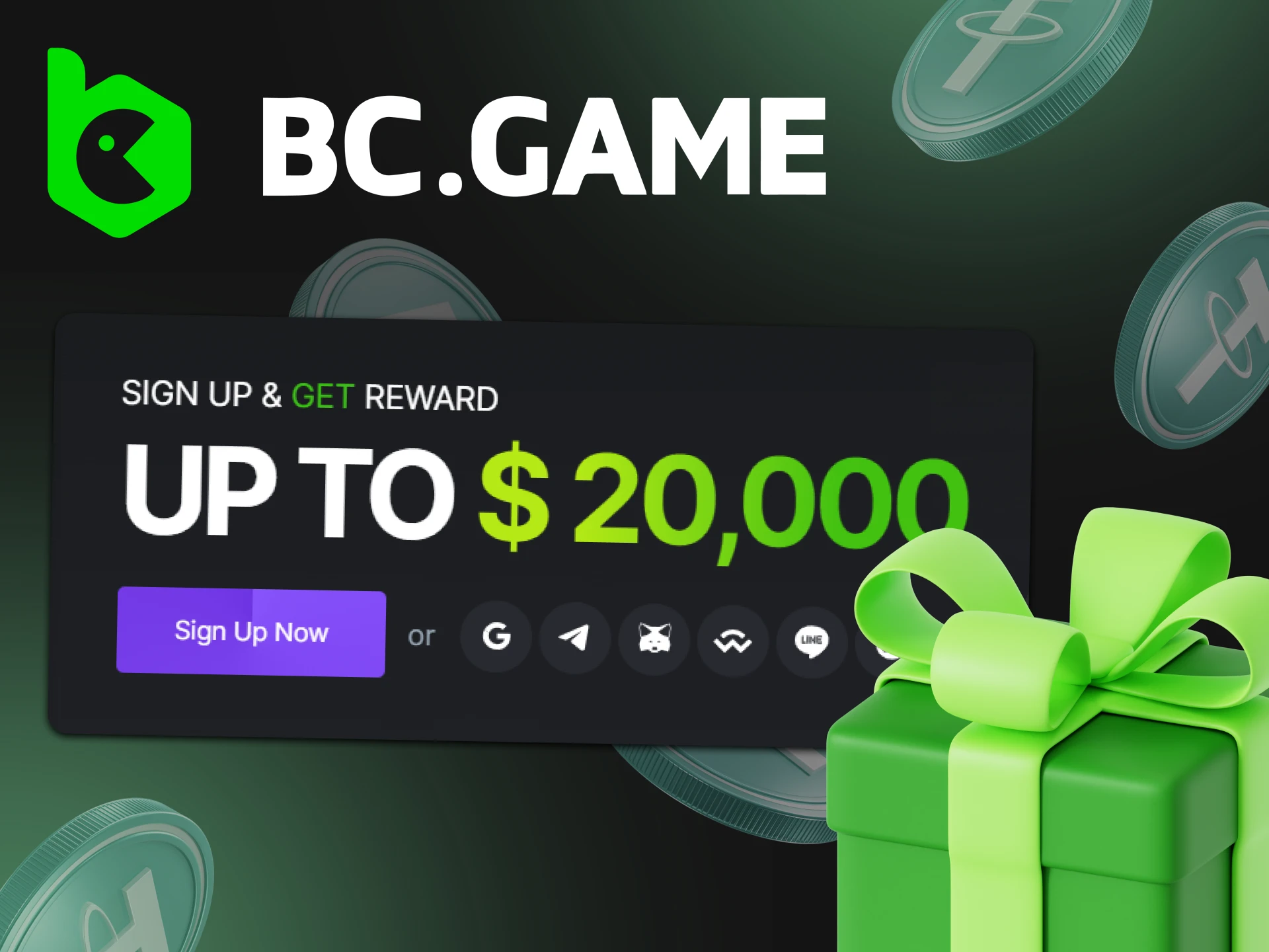BC.Game is a casino with nice bonuses where you can play with Tether coin.