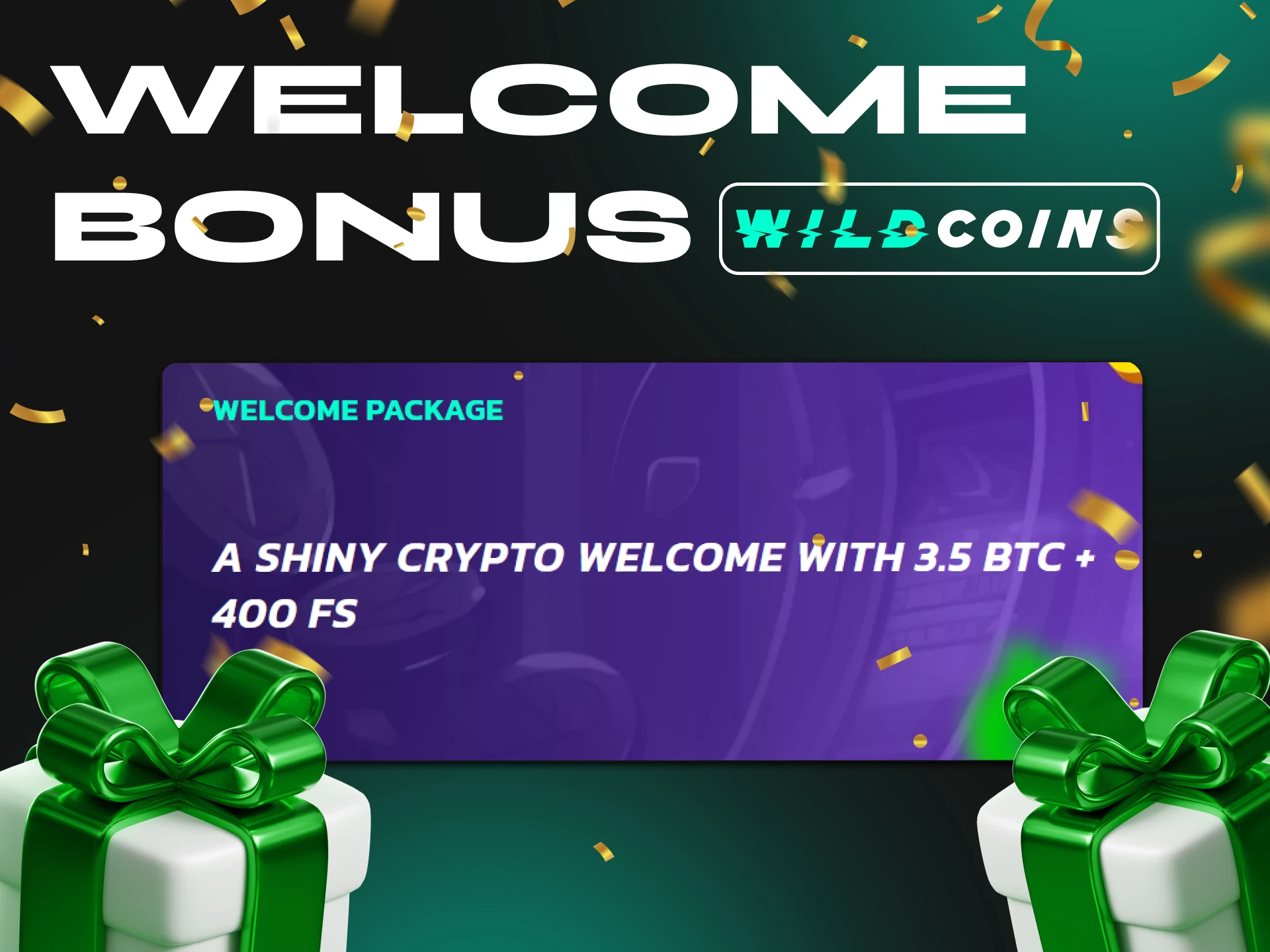 At Wildcoins Casino you can get a really good welcome bonus.