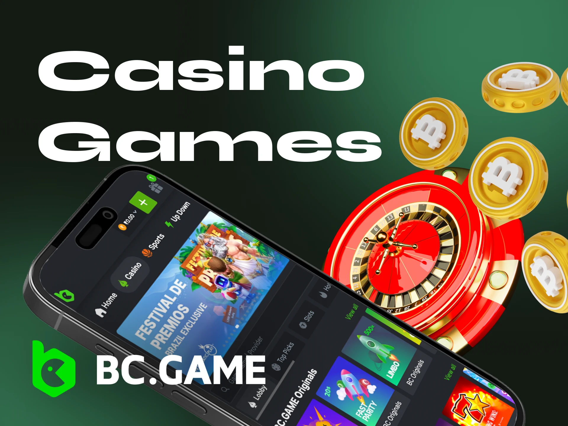 What casino games are there at the BC Game online casino.