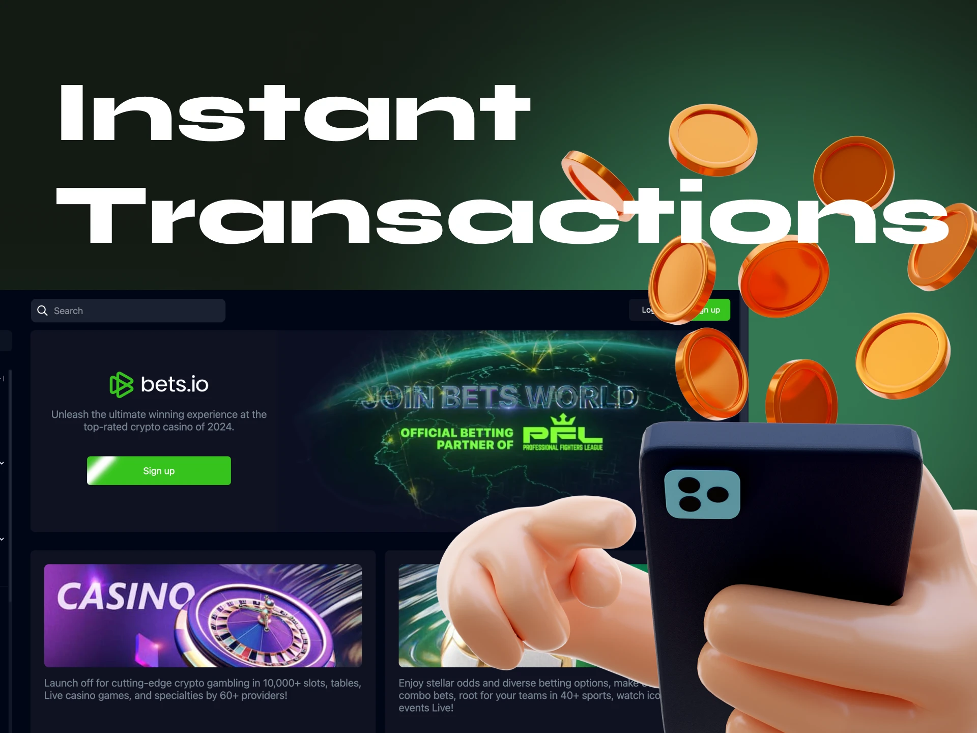 Which casino is best for money transactions via cryptocurrency.
