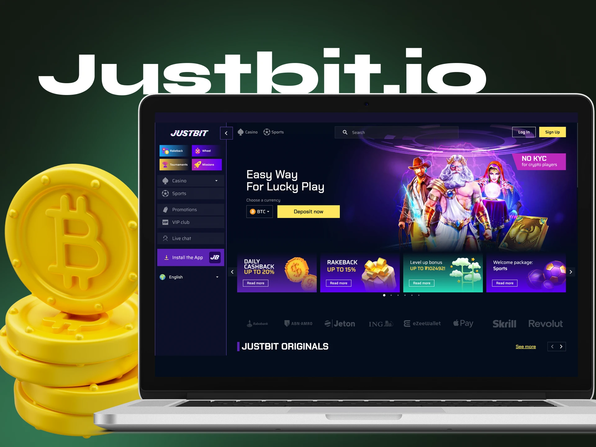 JustBit What kind of welcome bonus is there for players at JustBit Casino.