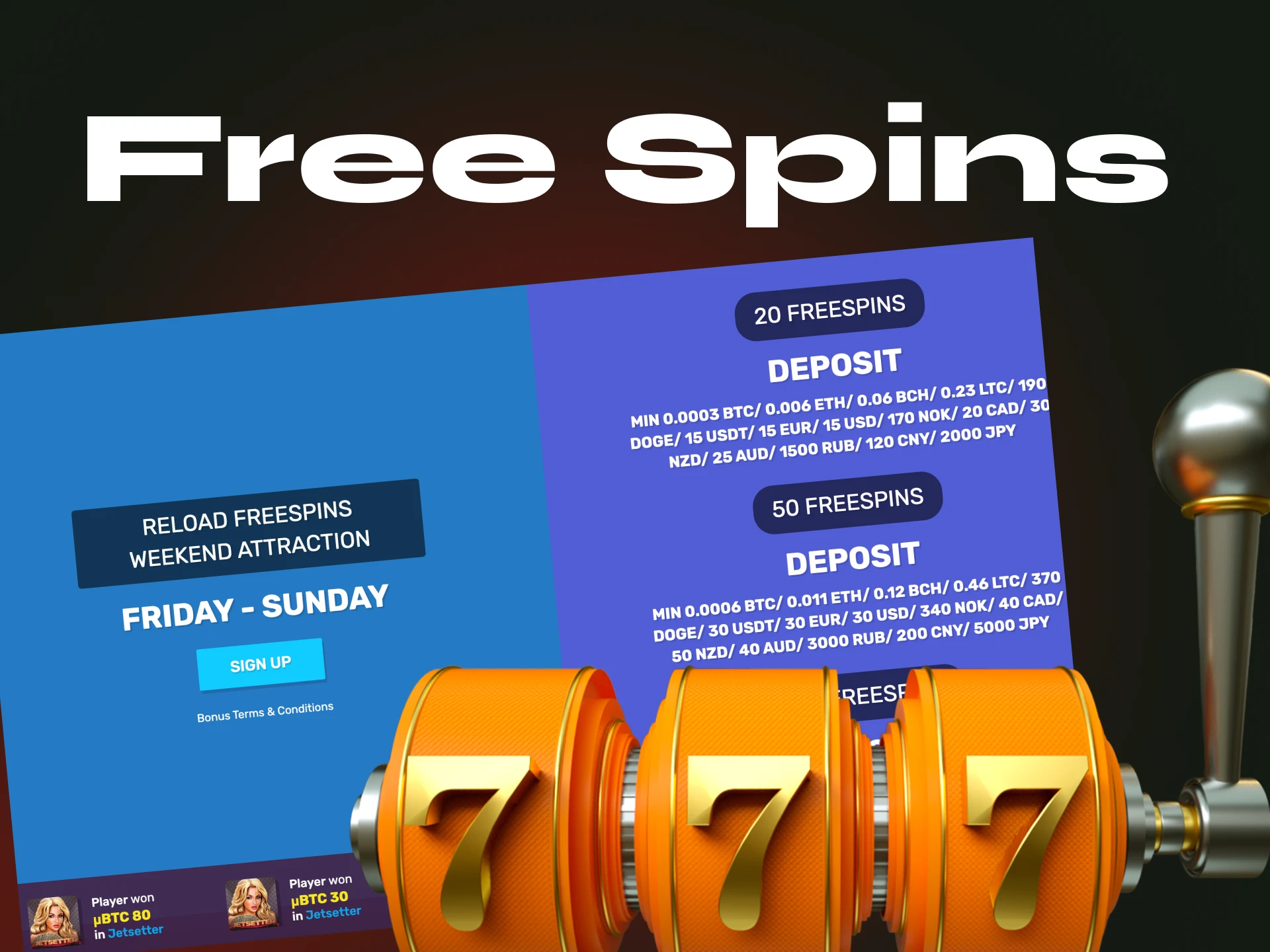 What can I use the free spins bonus for.