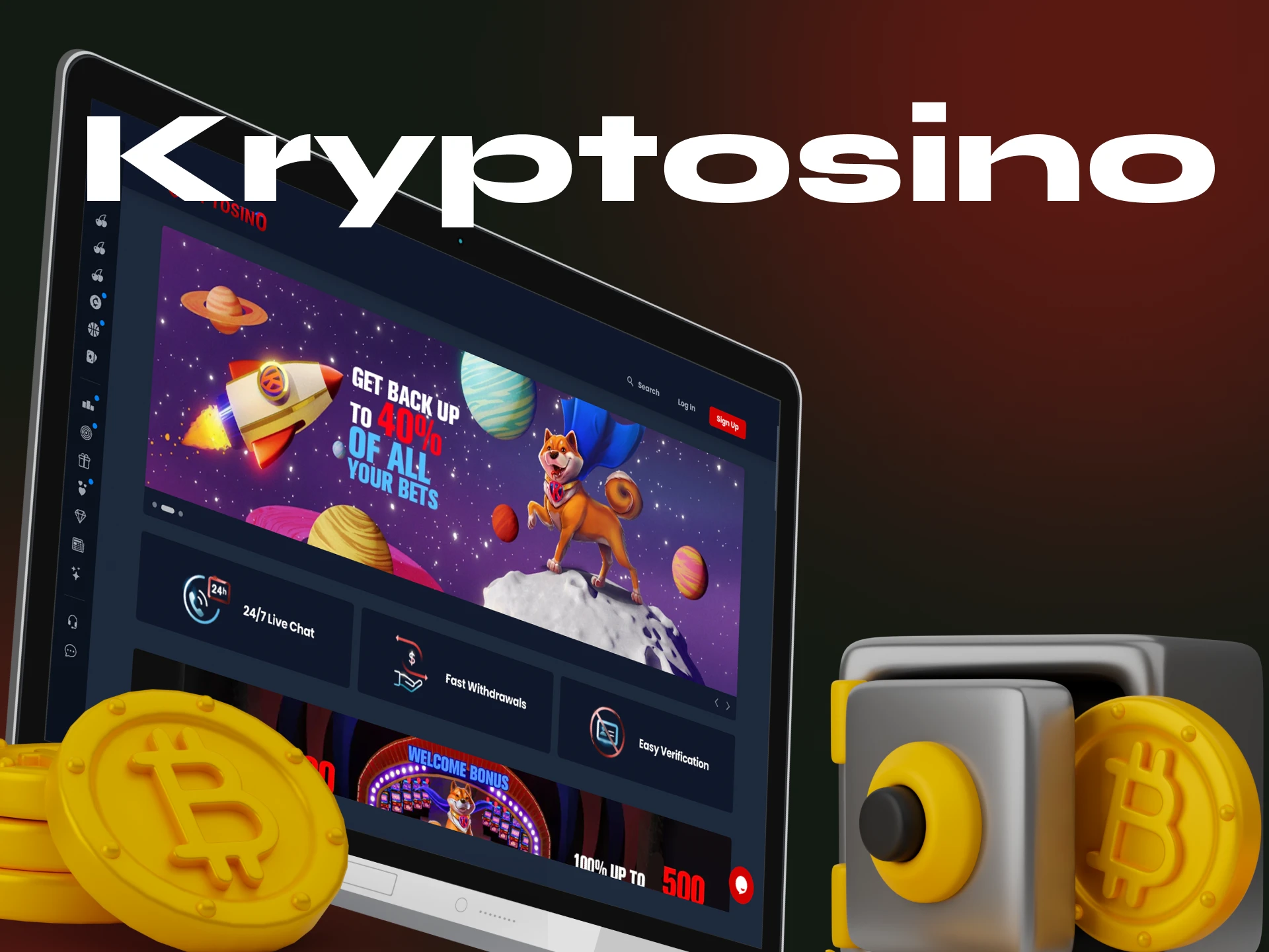 Is there a live casino section in the Kryptosino online casino.