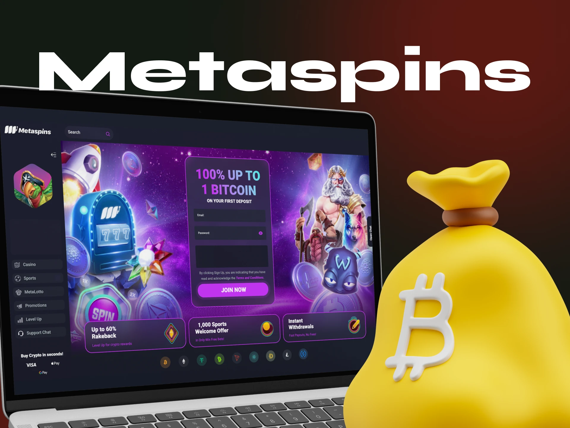 Can I bet on sports at Metaspins online casino.