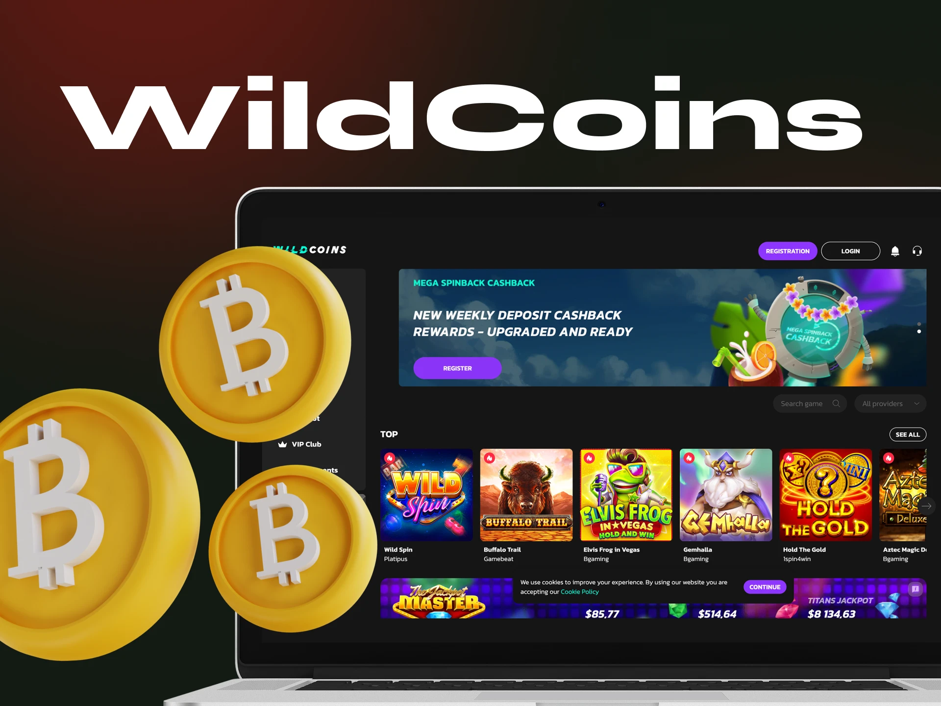 What games are there at WildCoins online casino.