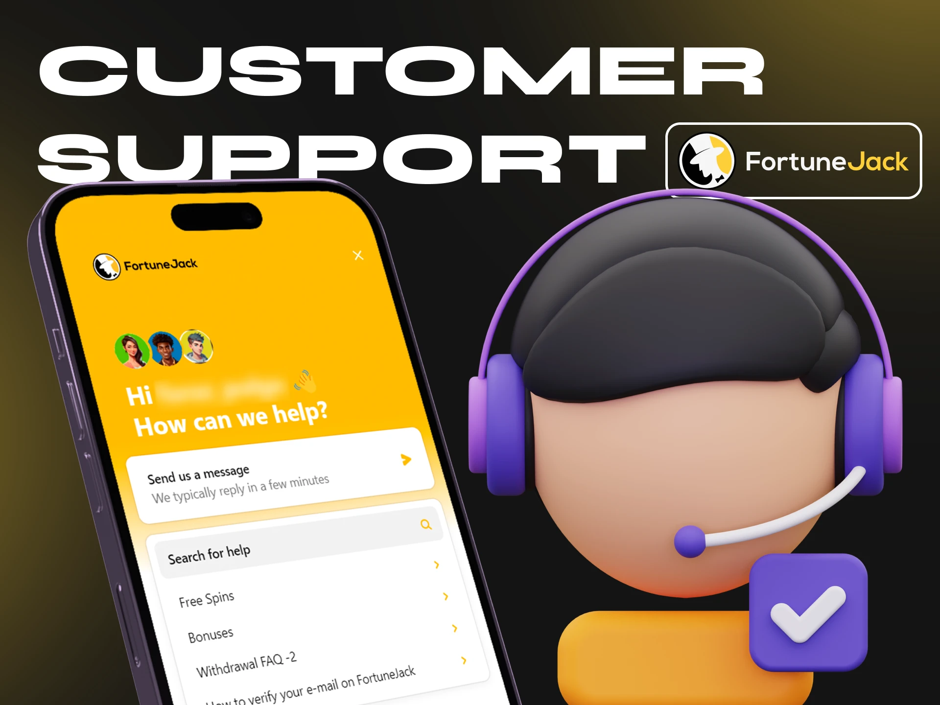 Find out how you can contact FortuneJack support.