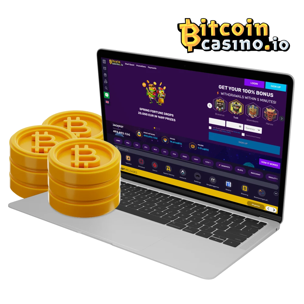 Bitcoincasino is one of the most popular crypto casinos with many profitable games.