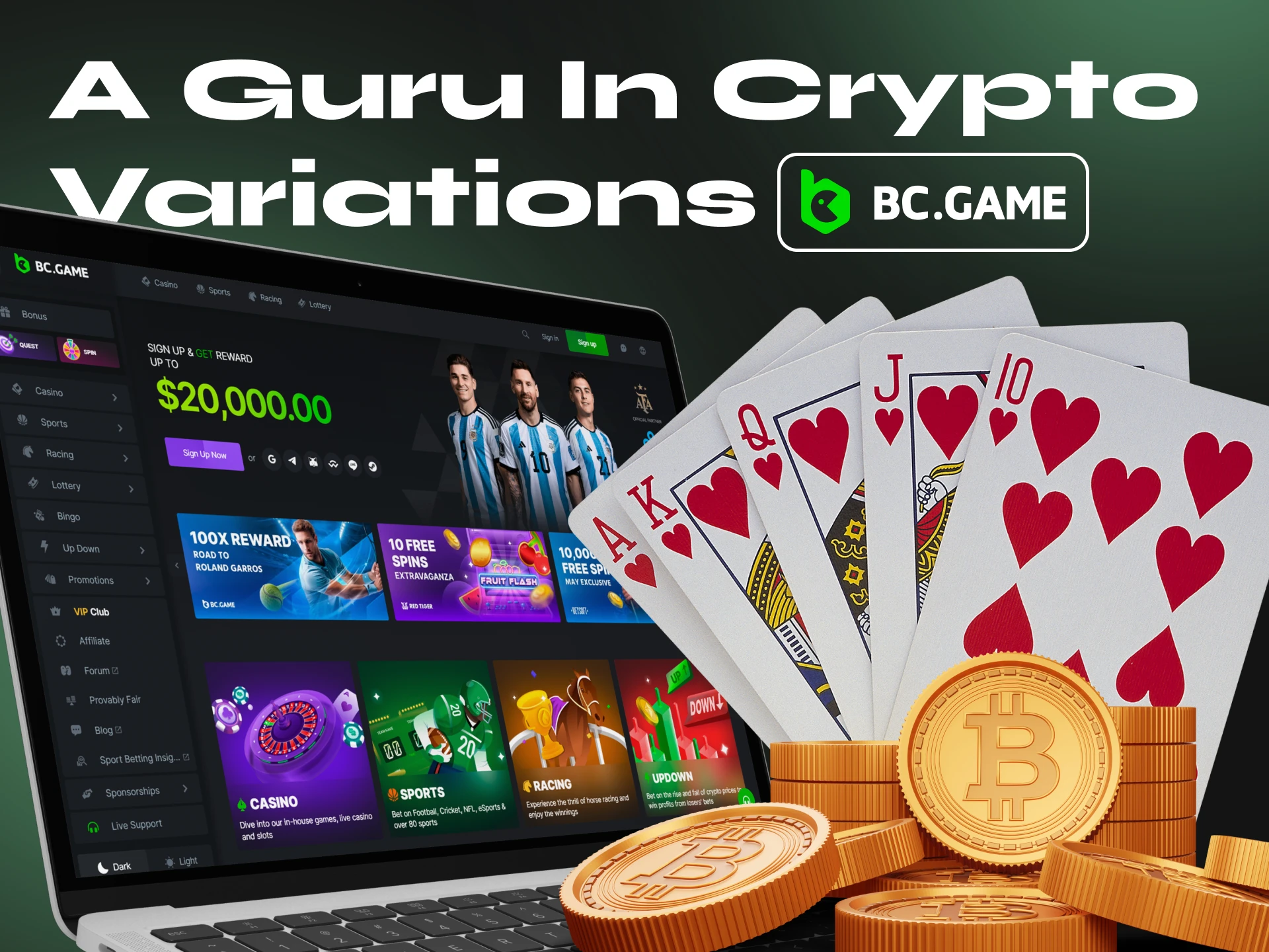 BC Game is a crypto blackjack guru.