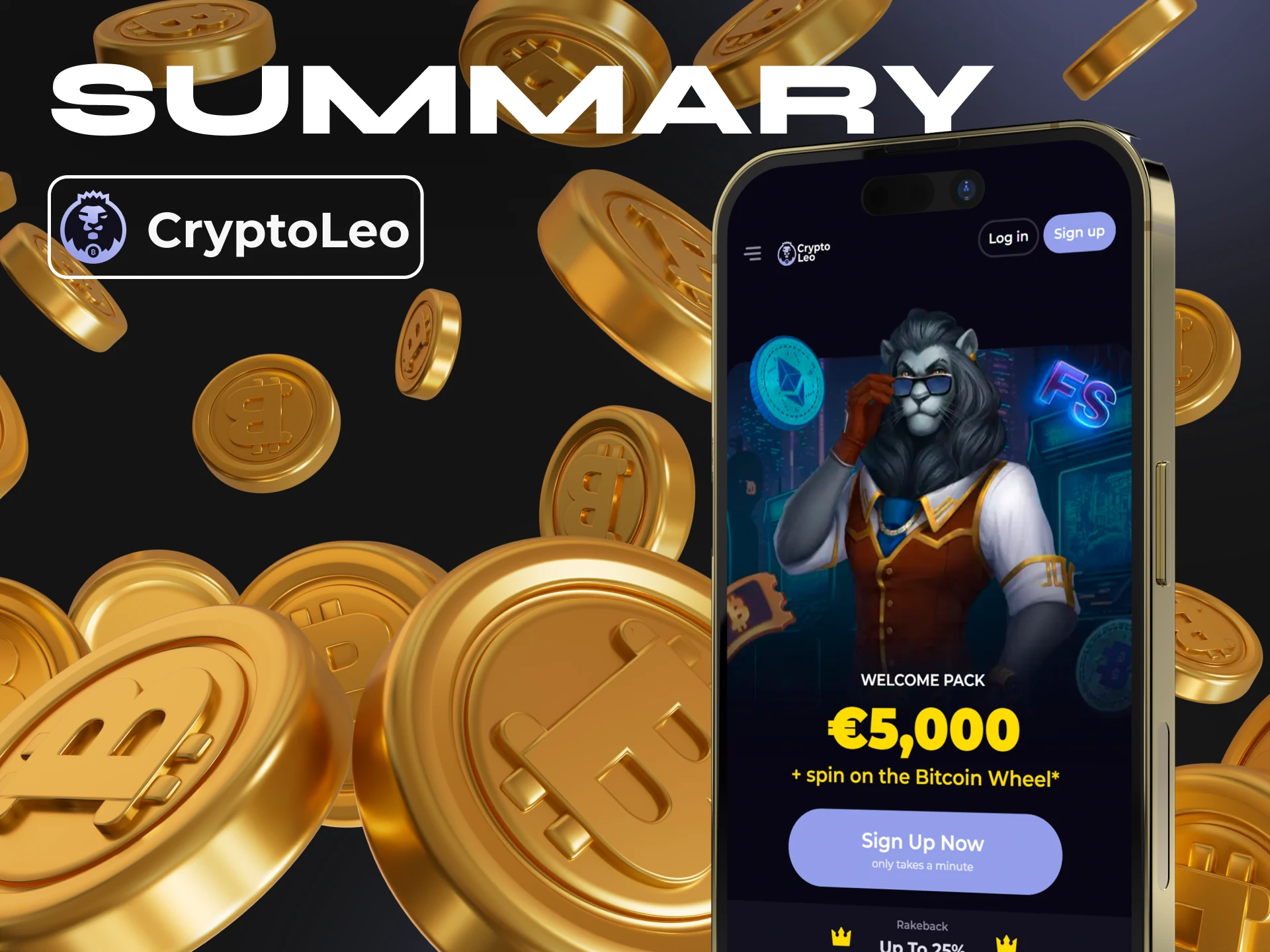 The Cryptoleo app is a reliable casino where you can bet with cryptocurrencies.