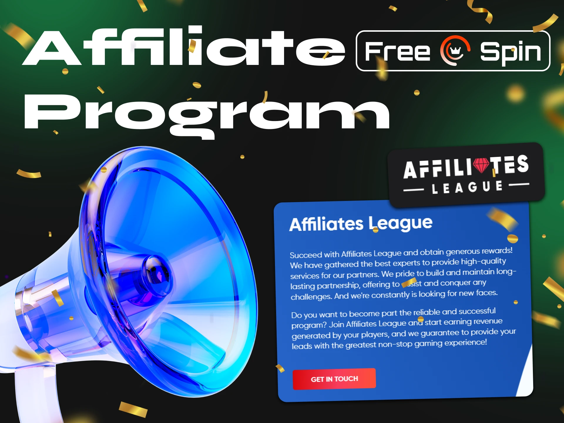 Invite your friends to Free Spin Casino and get bonuses.