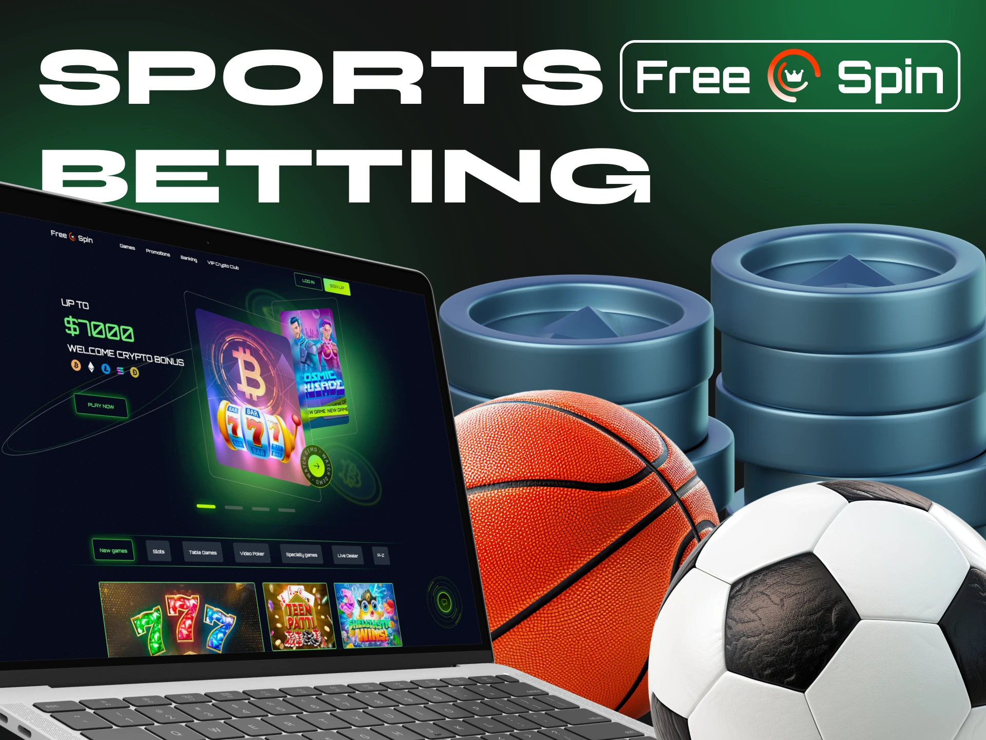 Unfortunately, Free Spin Casino does not have a sports betting section.