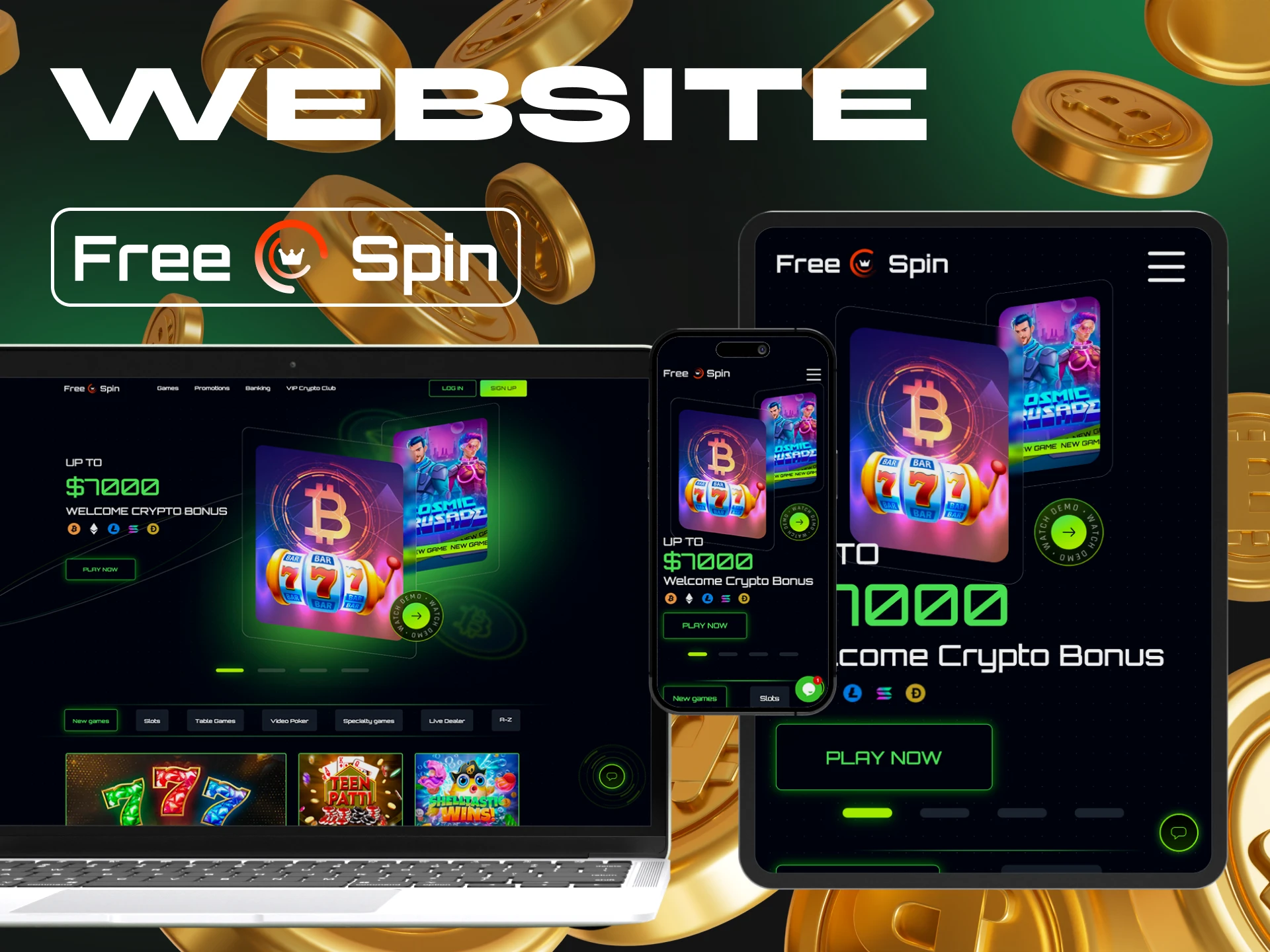 You can visit Free Spin Casino from any device.