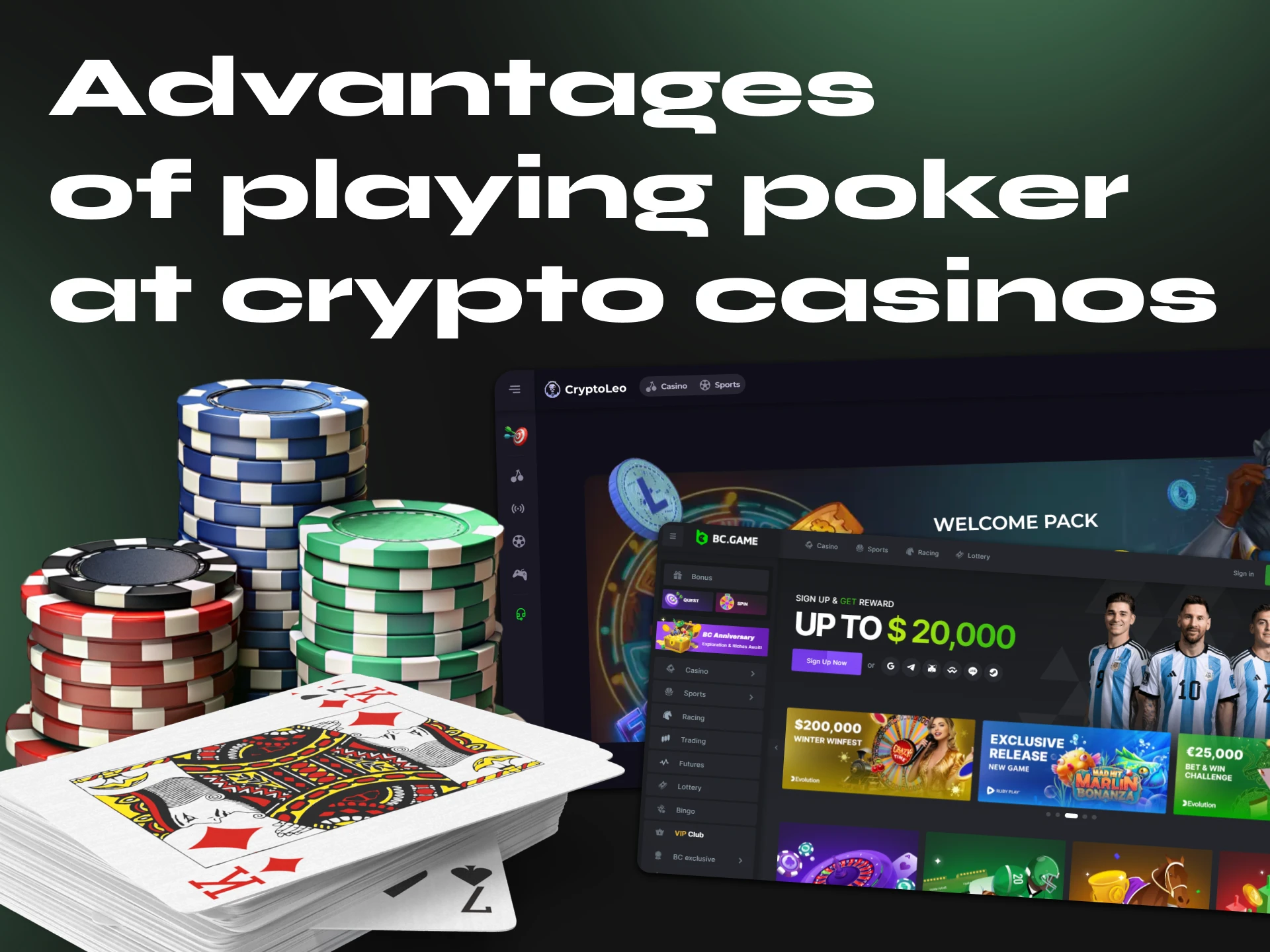 Playing poker with cryptocurrency is much more better than with fiat money.