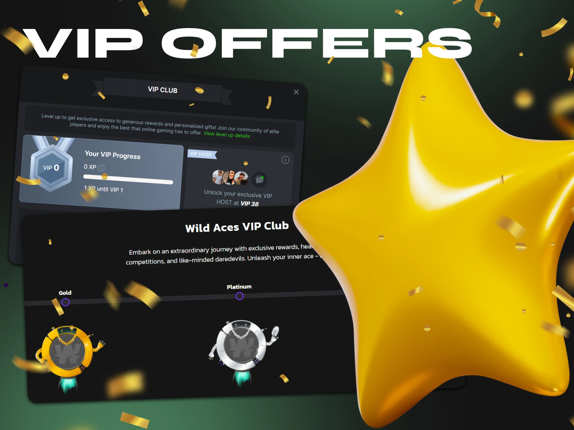 Join the VIP club and receive bonuses for playing poker with cryptocurrency.