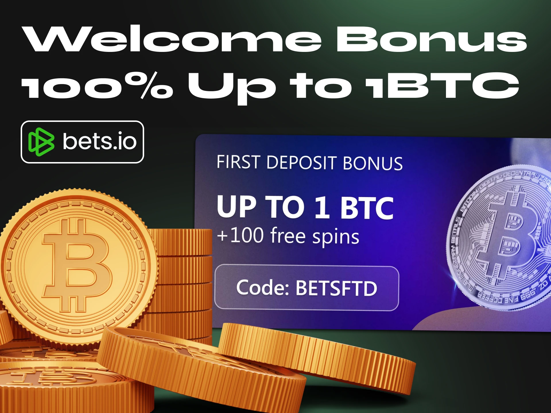 Bets io Casino offers a large casino section with poker games and a lucrative welcome bonus.