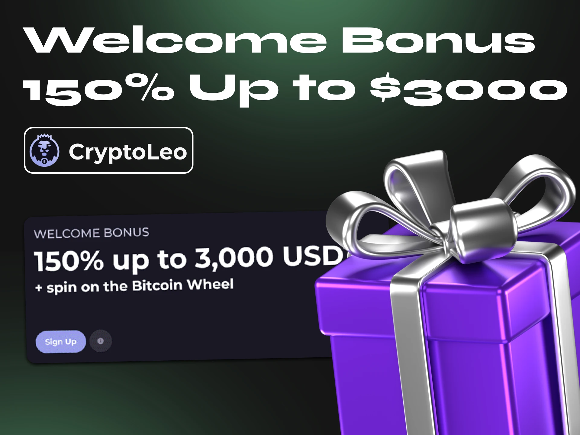 Cryptoleo offers a welcome bonus suitable for poker games.