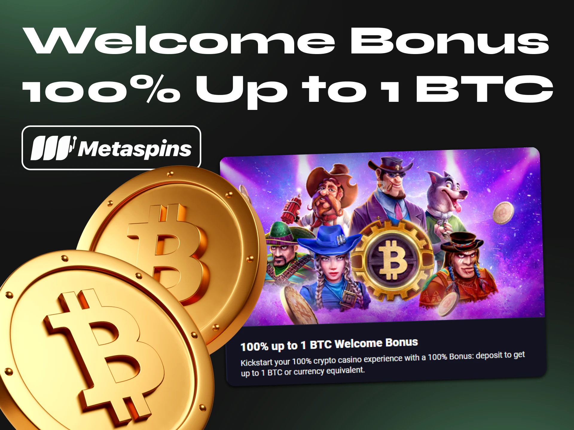 If you want to play poker, choose Metaspins Casino and their welcome bonus.