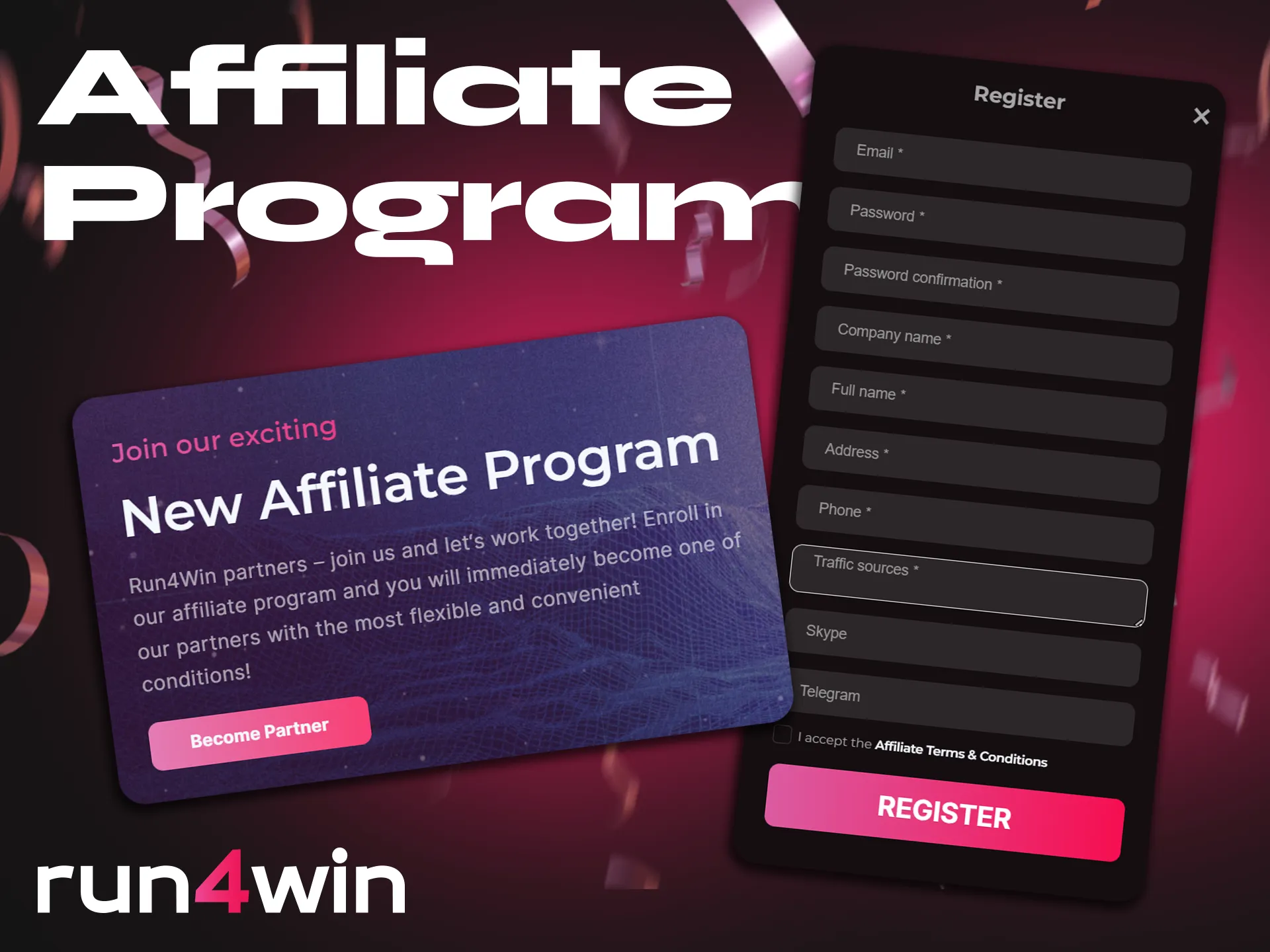 Join the Run4Win affiliate program and earn more.