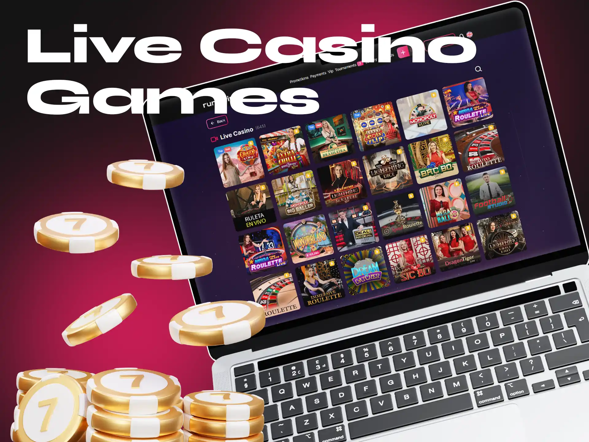Run4Win's live casino section offers a wide selection of classic table games.