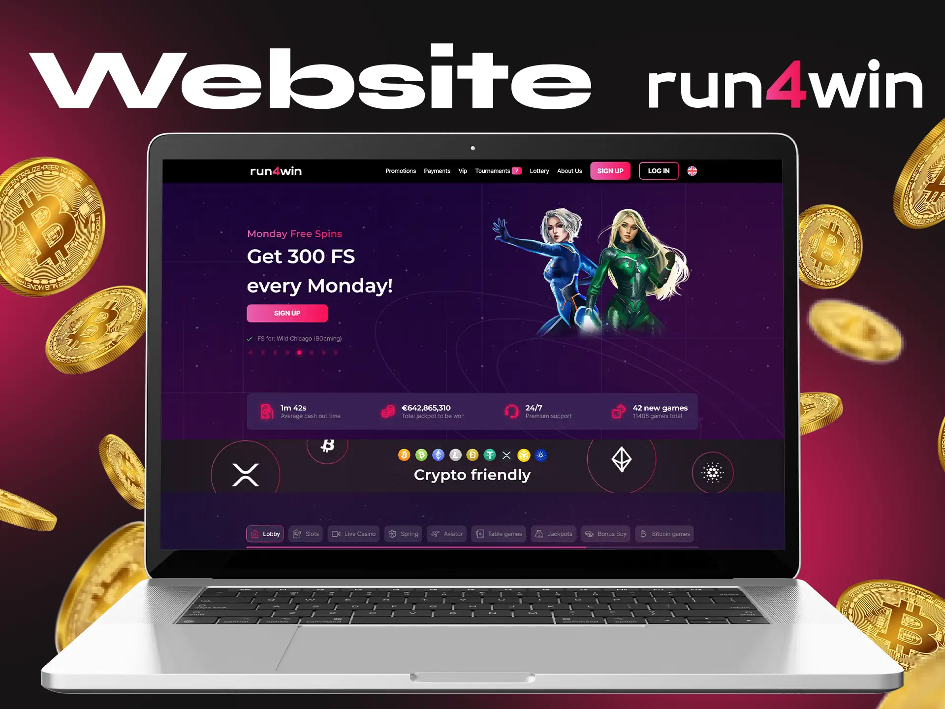 The Run4Win site gives you the opportunity to try your hand at demo versions of games.