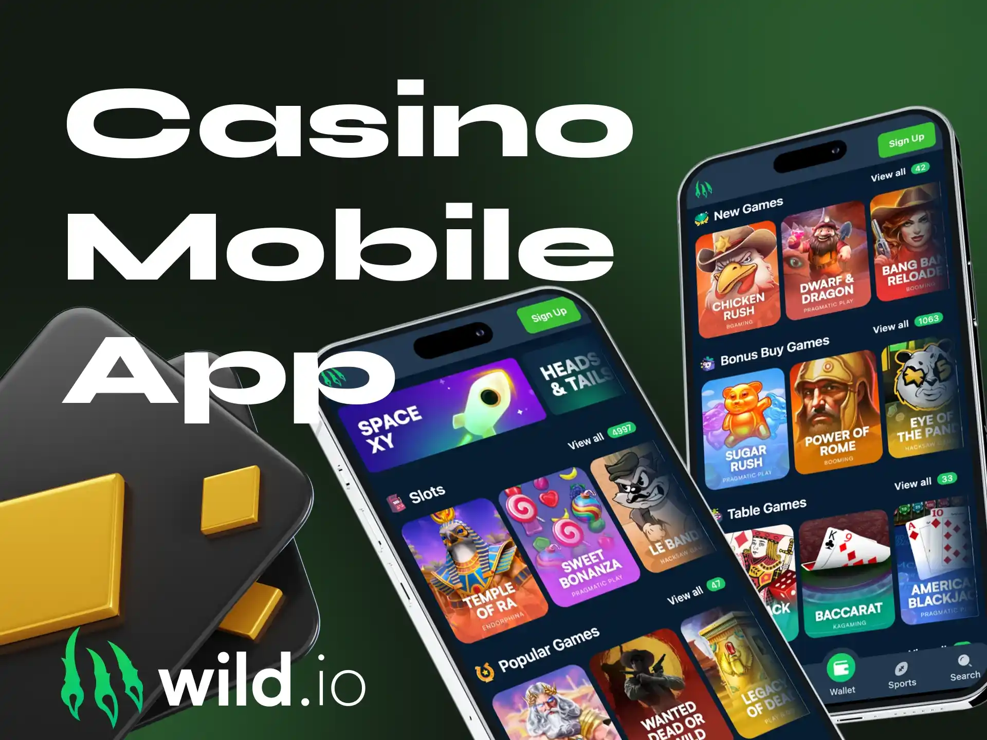 Is there a mobile application for the Wildio online casino.