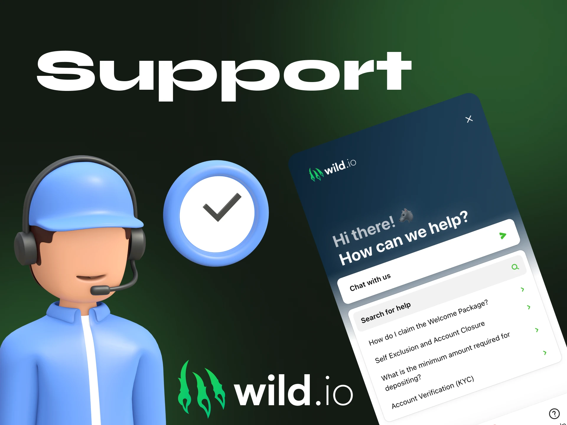 How can I contact Wildio online casino support.
