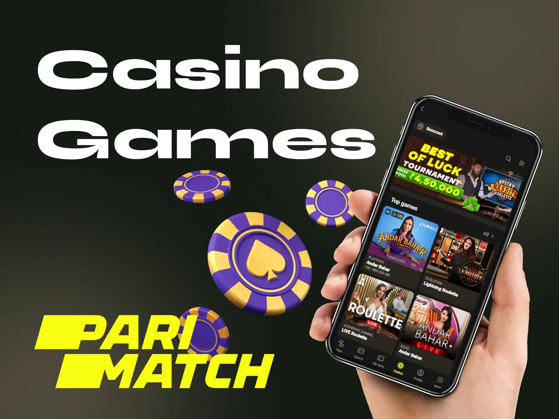 What popular casino games are there in the Parimatch online casino.