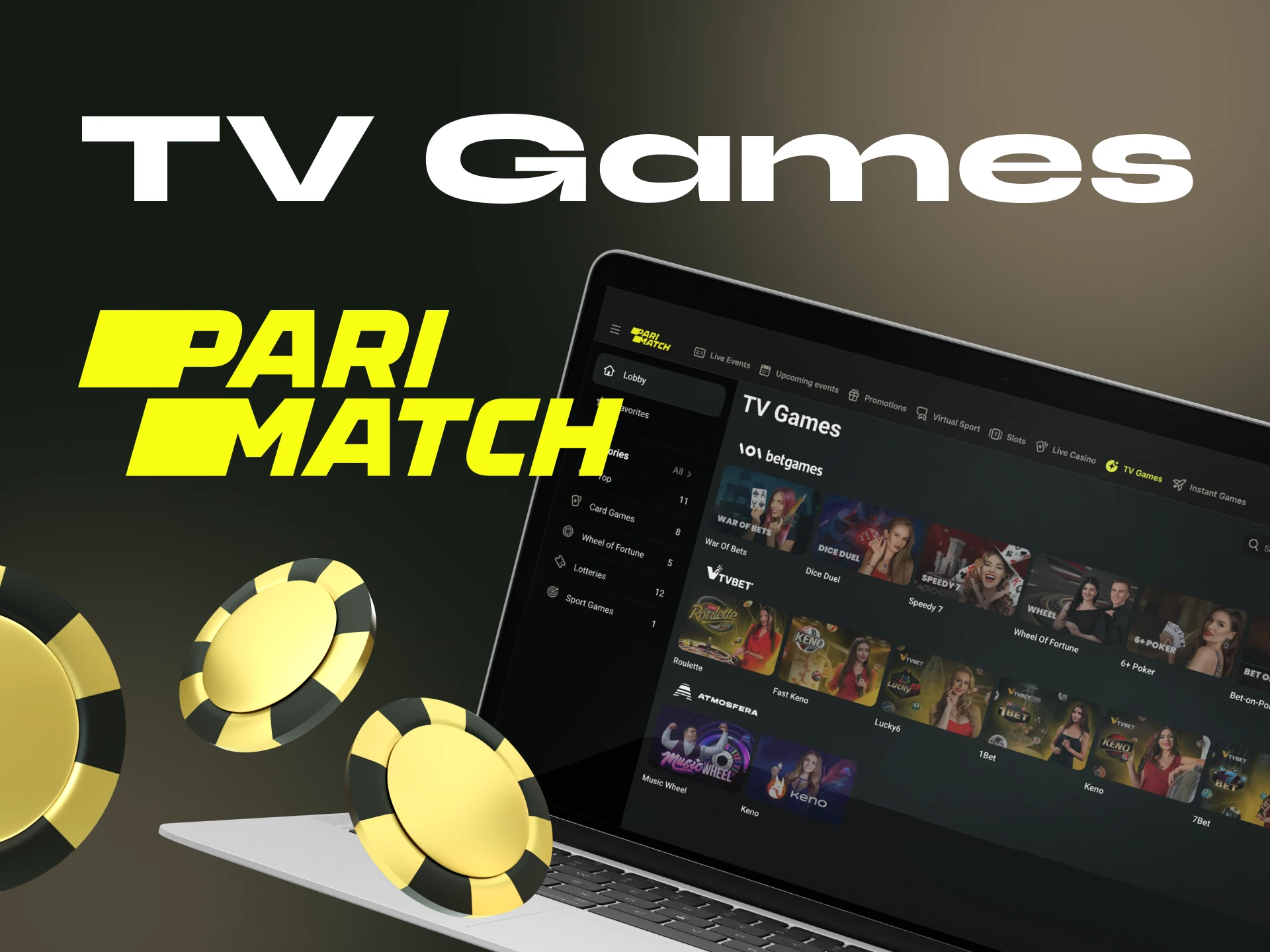 Try your hand at betting on Parimatch TV Games.