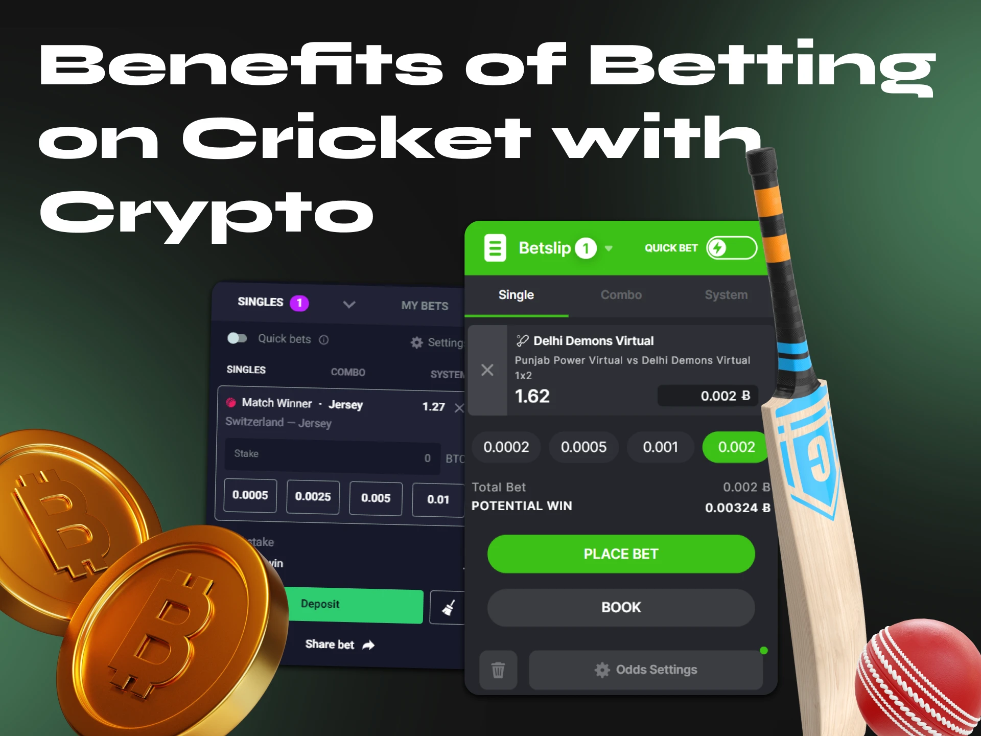 Betting on cricket using cryptocurrency has many advantages over fiat currency.