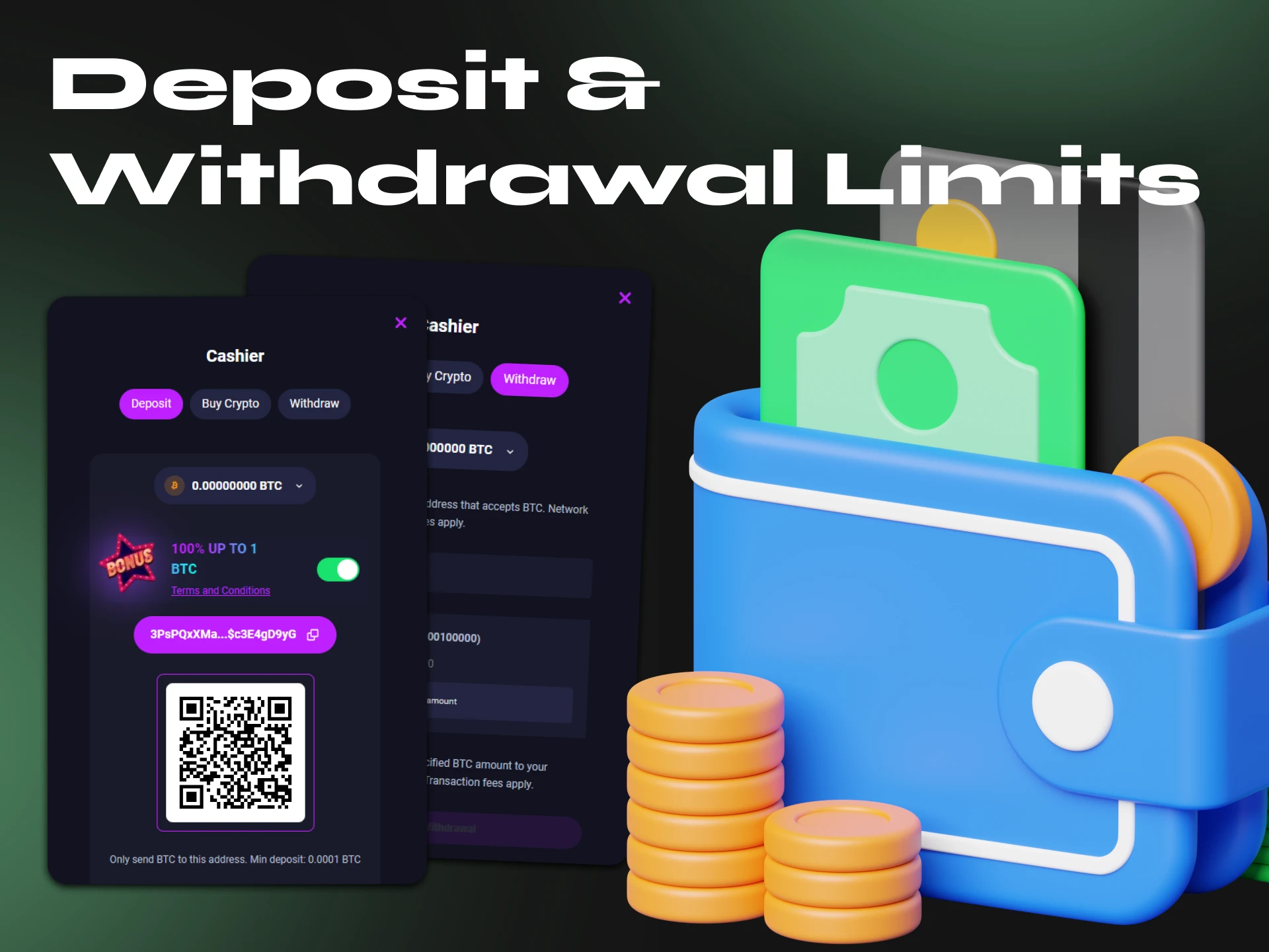 When betting on cricket, choose crypto casinos with wide payout limits.