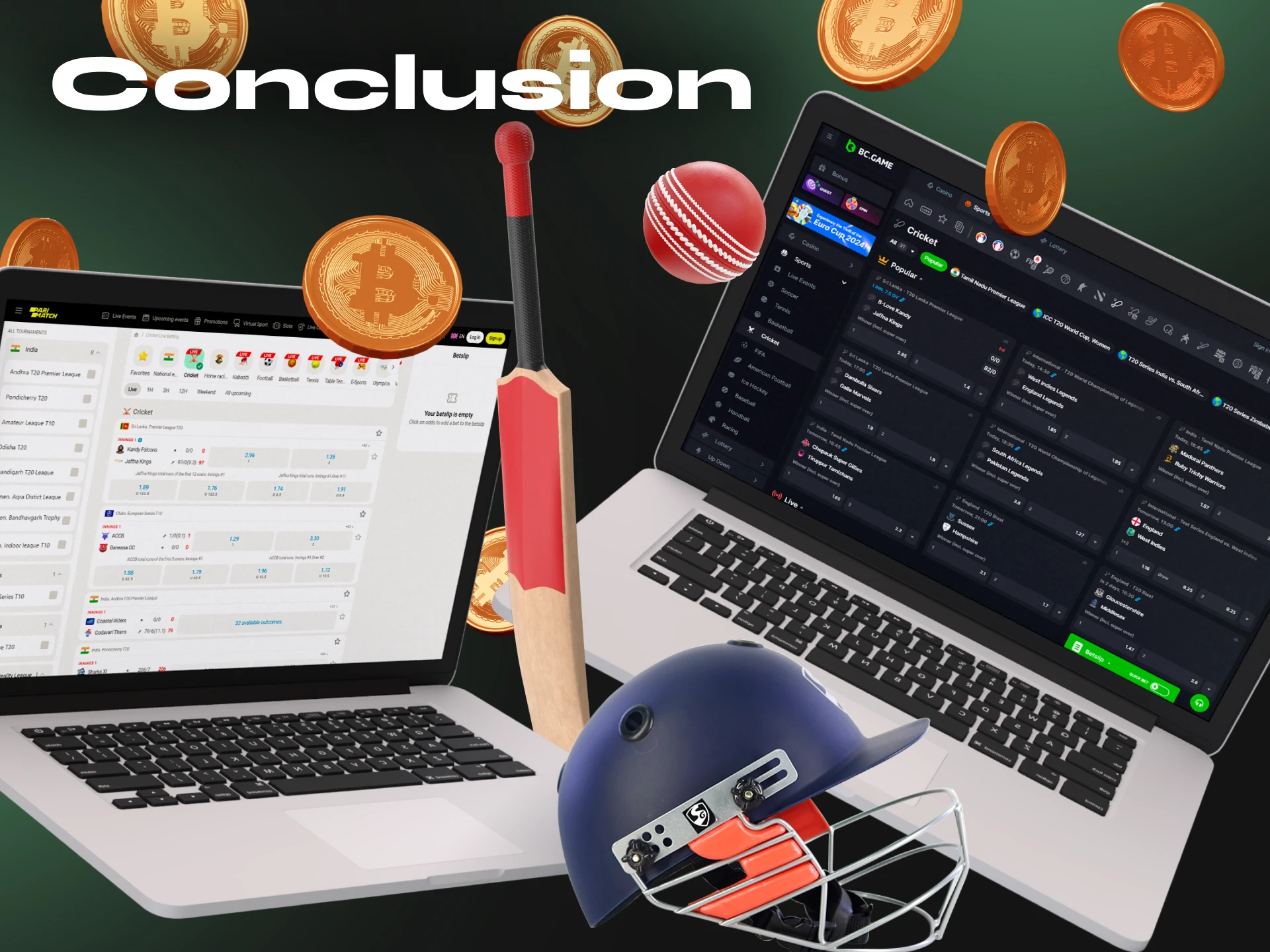 Bet on cricket using cryptocurrency and earn big winnings.