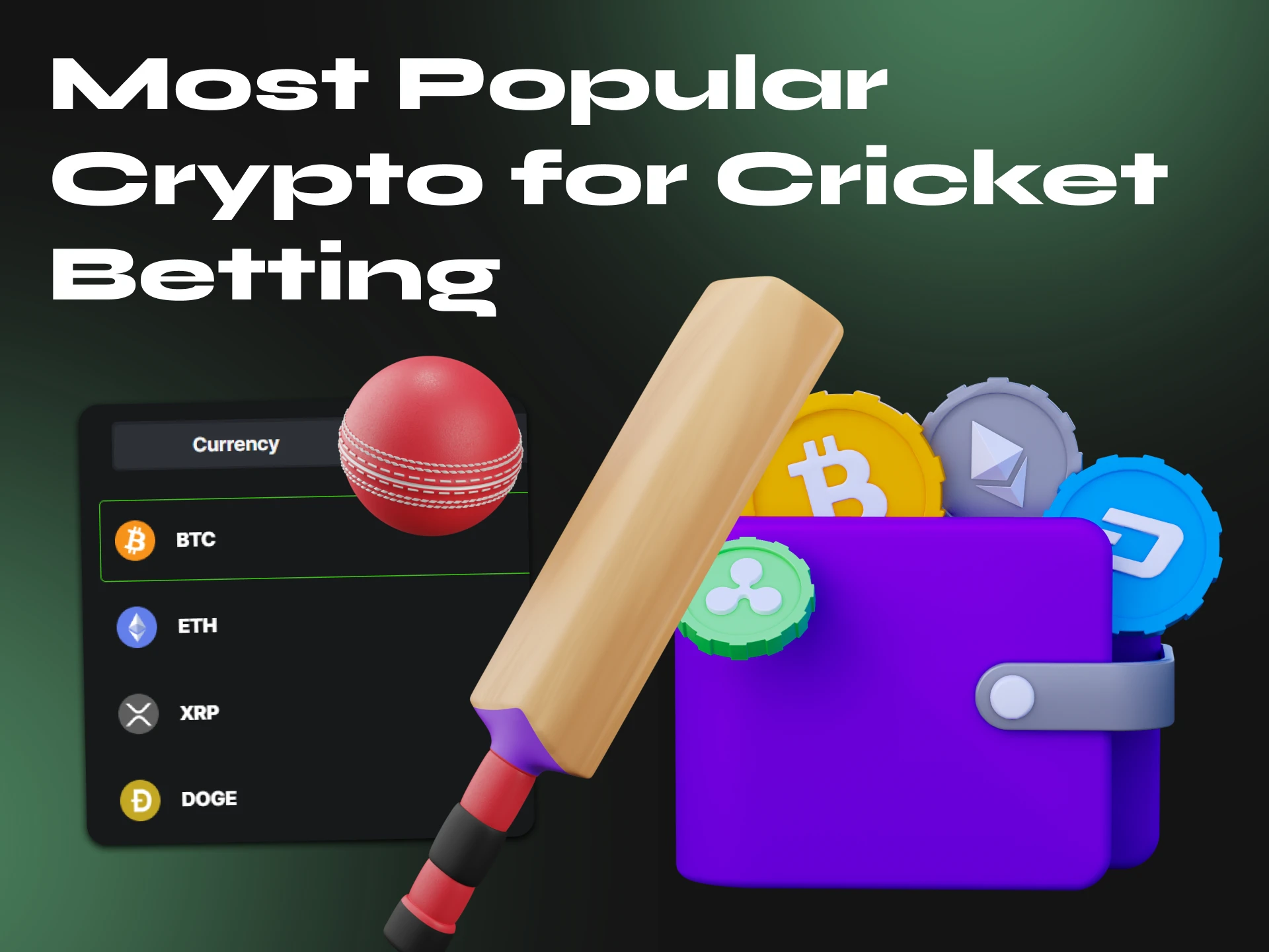 Choose these cryptocurrencies for cricket betting.