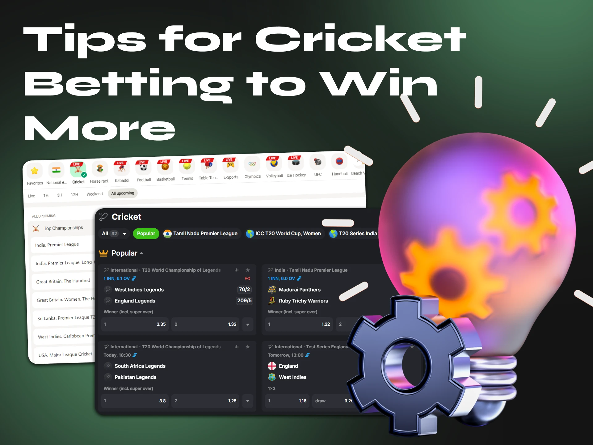 Follow these tips to earn more when betting on cricket using cryptocurrency.