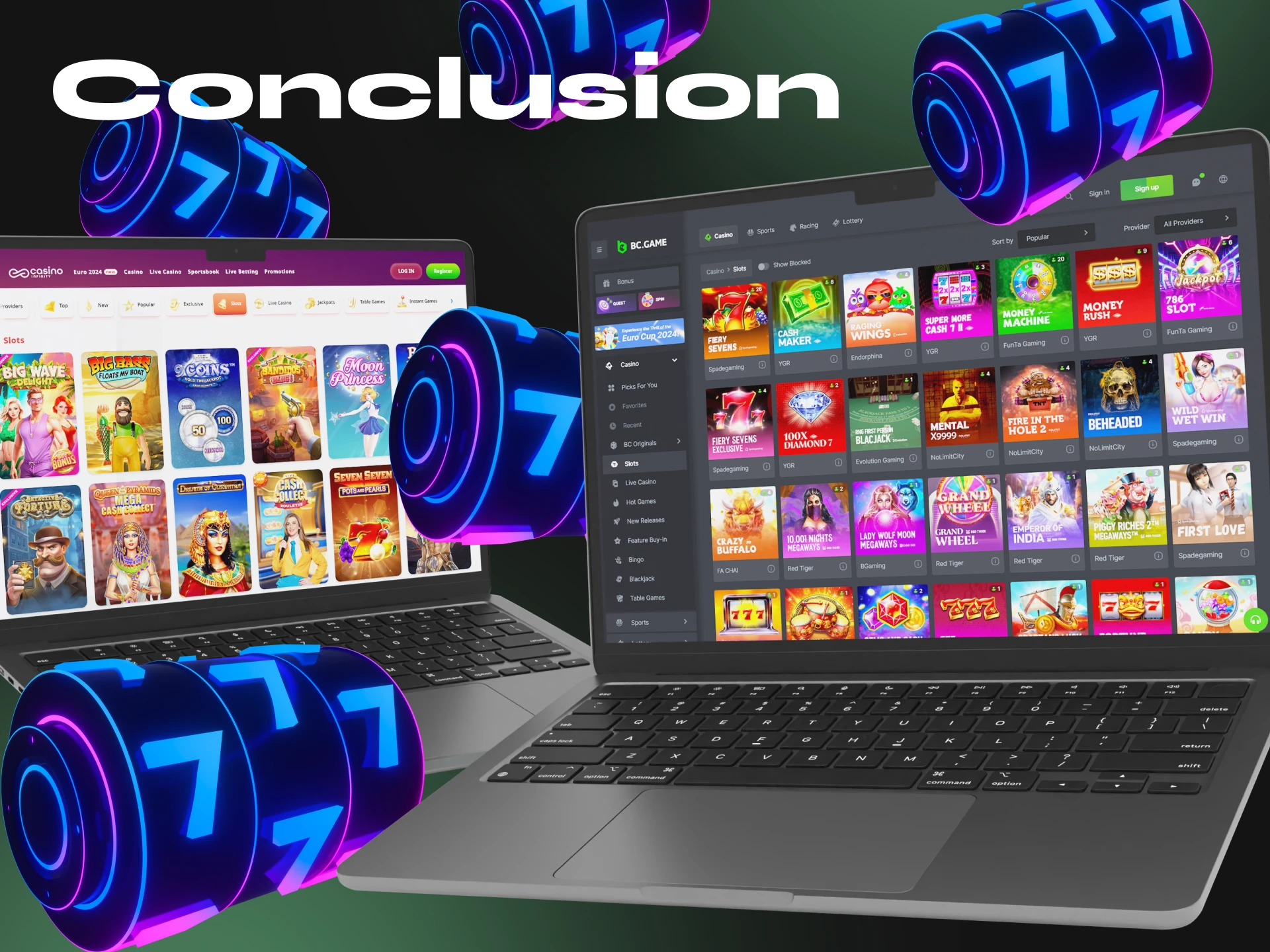 Choose a suitable casino from our review and play crypto slots with profit.