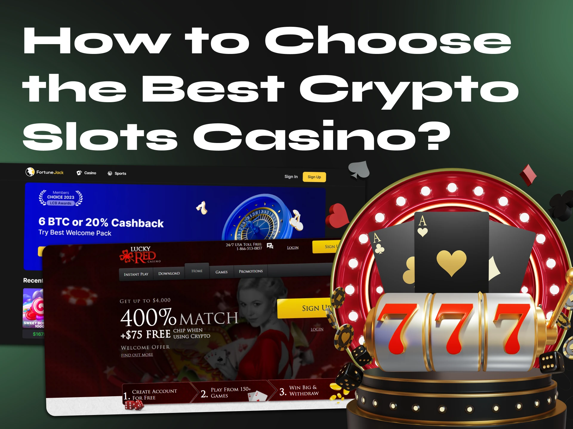 Here are the main points you should pay attention to when choosing a crypto casino to play slots.