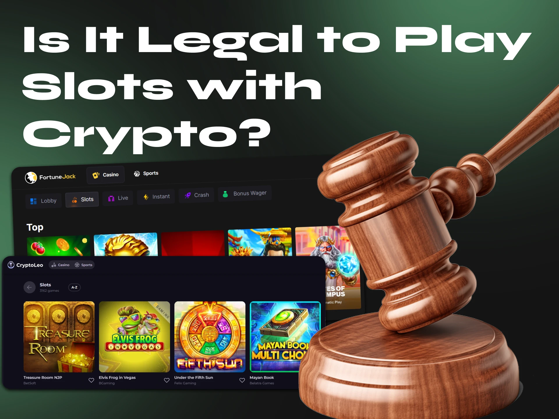 Find out if it is legal to play slots using cryptocurrency.