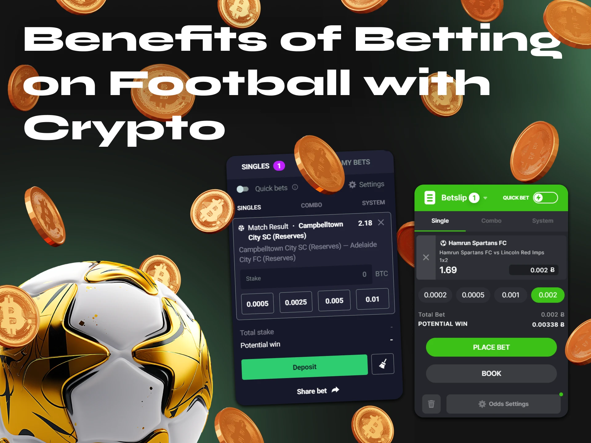 Betting on football using cryptocurrency has many benefits.