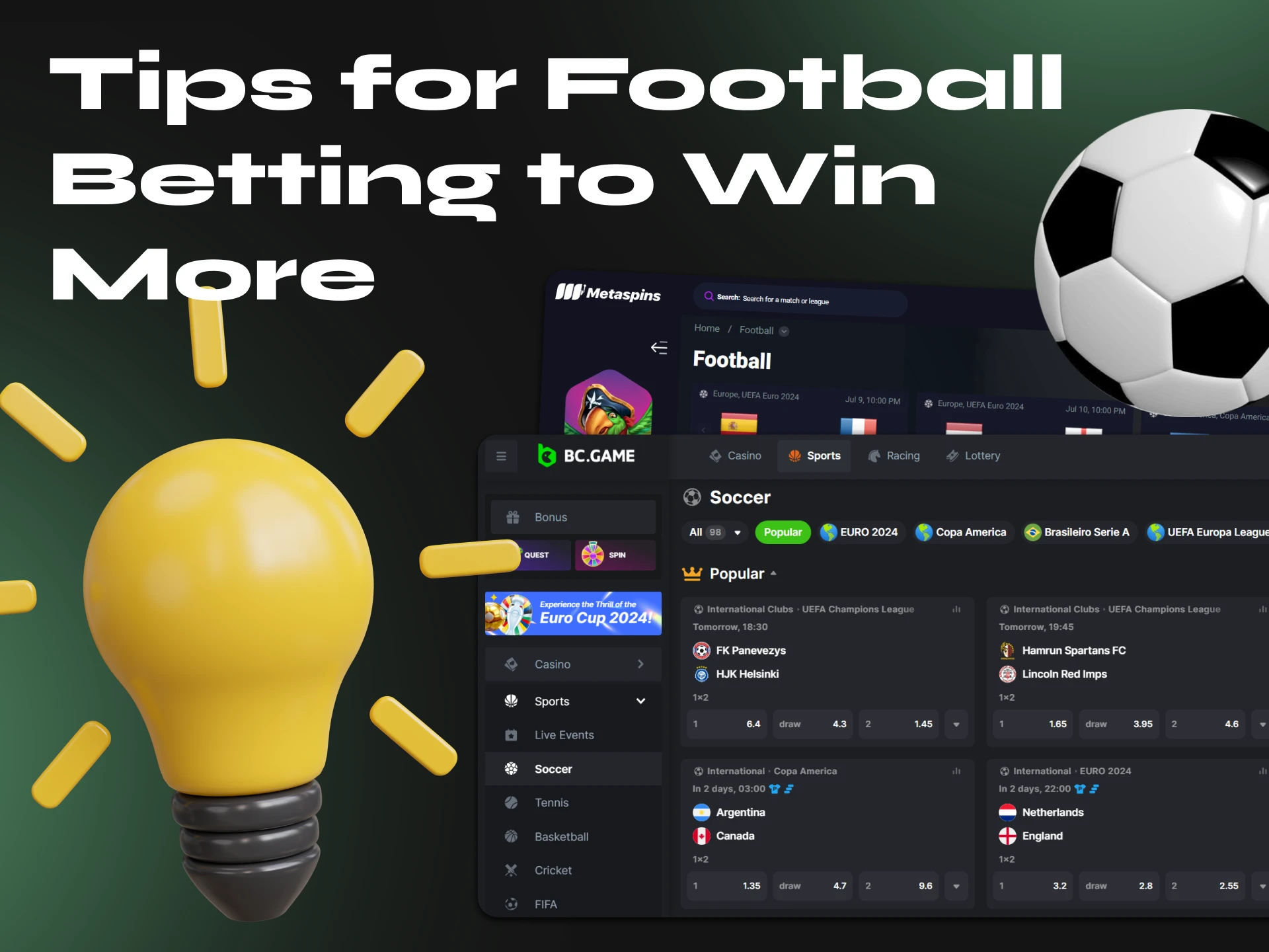 Read these tips to win more when betting on football with cryptocurrency.