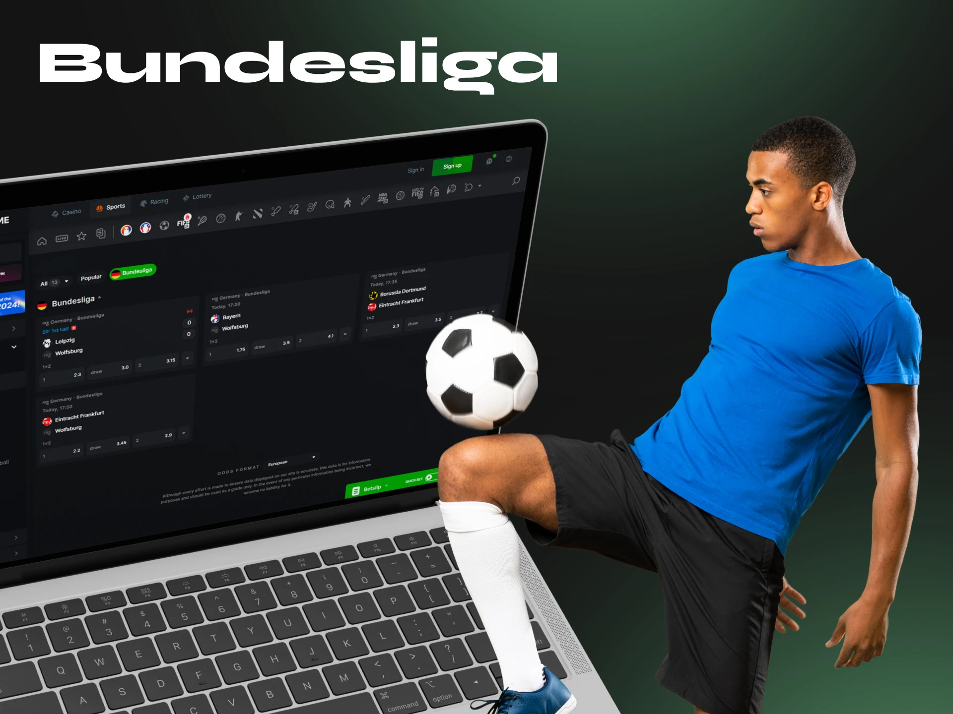 Try betting on the Bundesliga, Germany's most prestigious football division, using cryptocurrency.