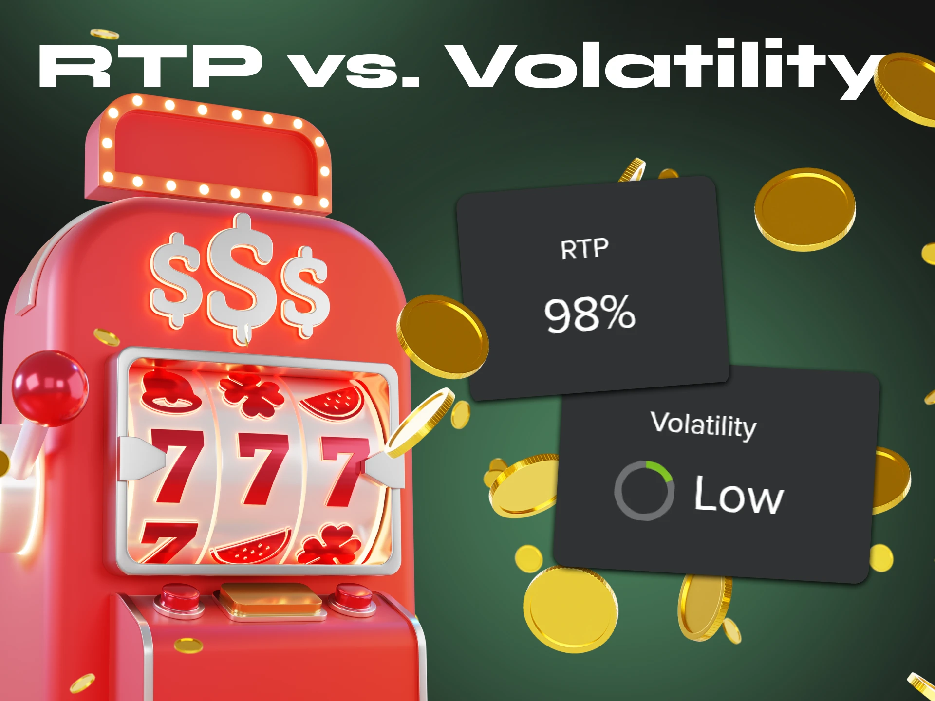 RTP and volatility of crypto slots have differences.