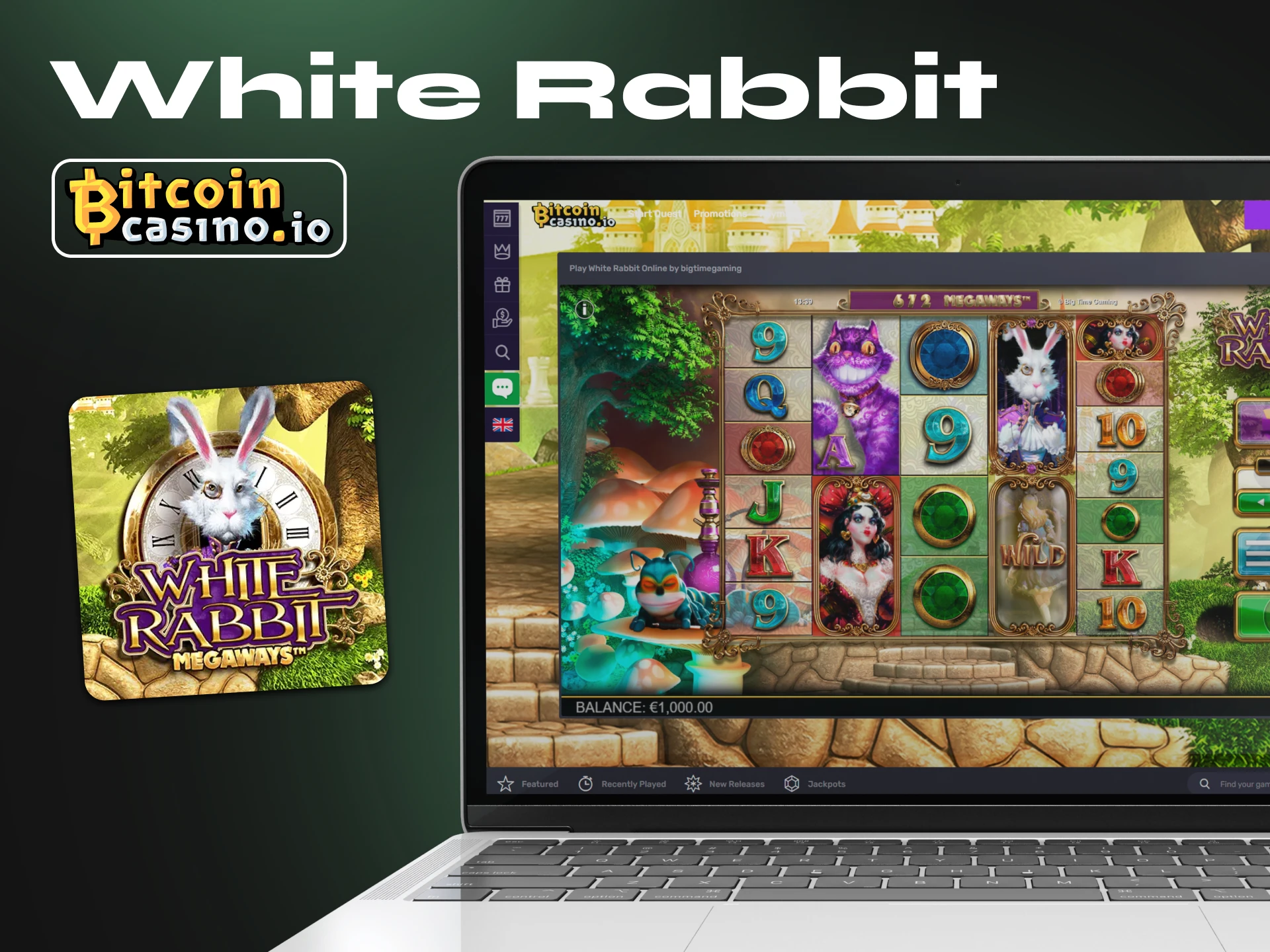 White Rabbit is a high RTP slot that can be played at Bitcoincasino.