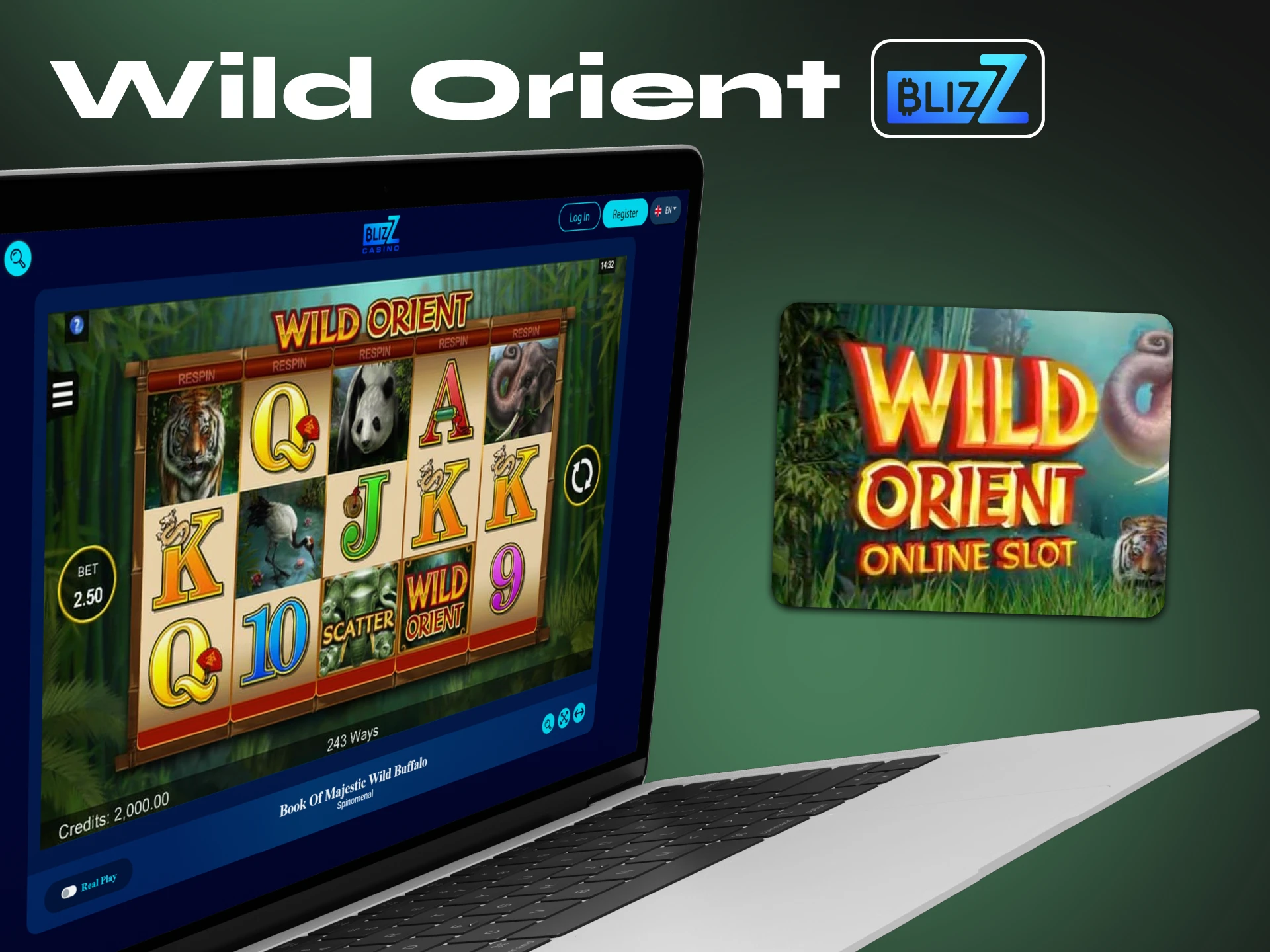 Play Wild Orient slot with high RTP using cryptocurrency.